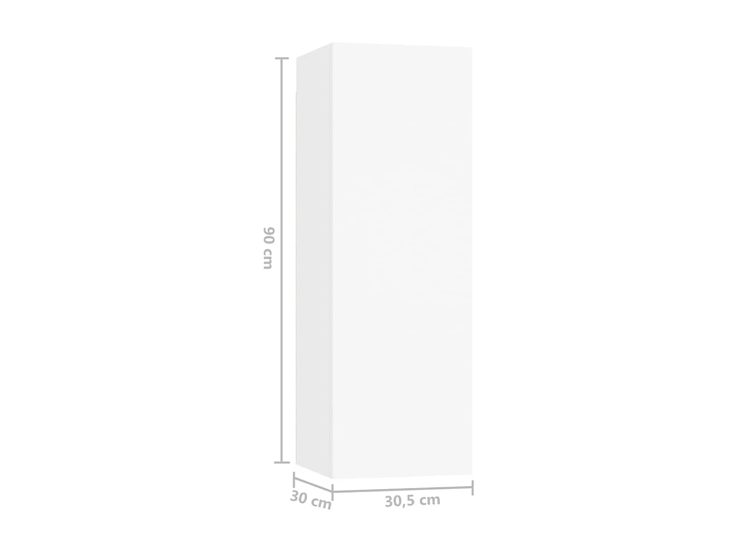 Ensemble de meuble TV 10 pcs Blanc Aggloméré