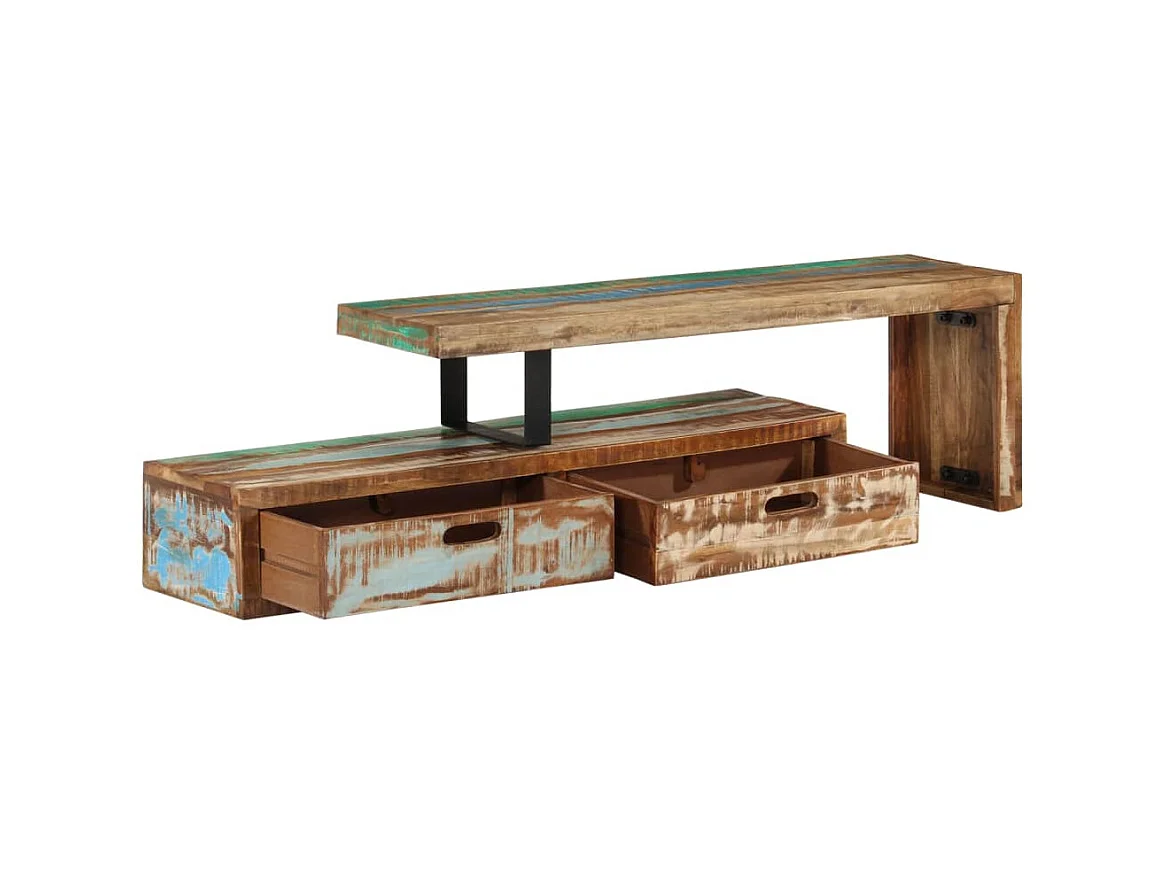 TV-meubel Massief hergebruikt hout