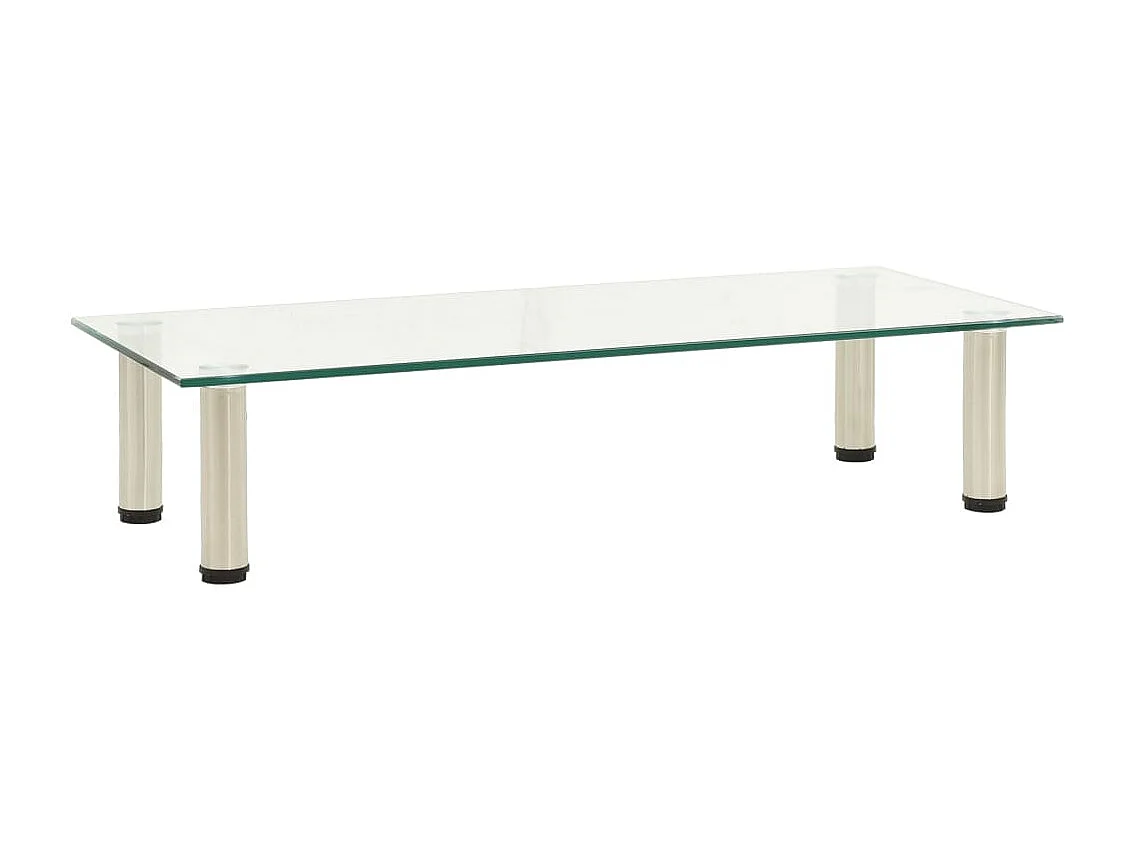 Transparant TV-meubel 80x35x17 cm Gehard glas