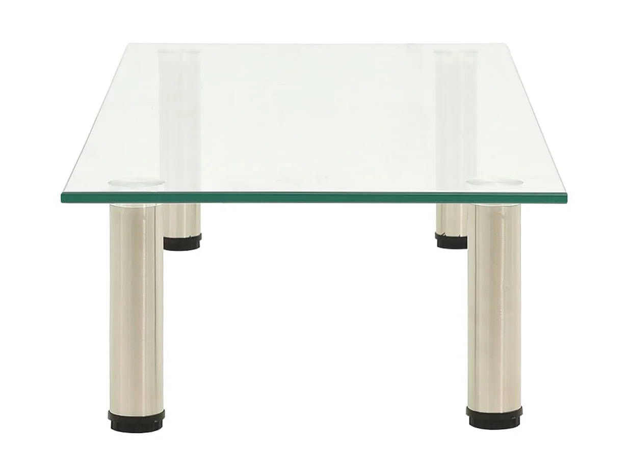 Transparant TV-meubel 80x35x17 cm Gehard glas