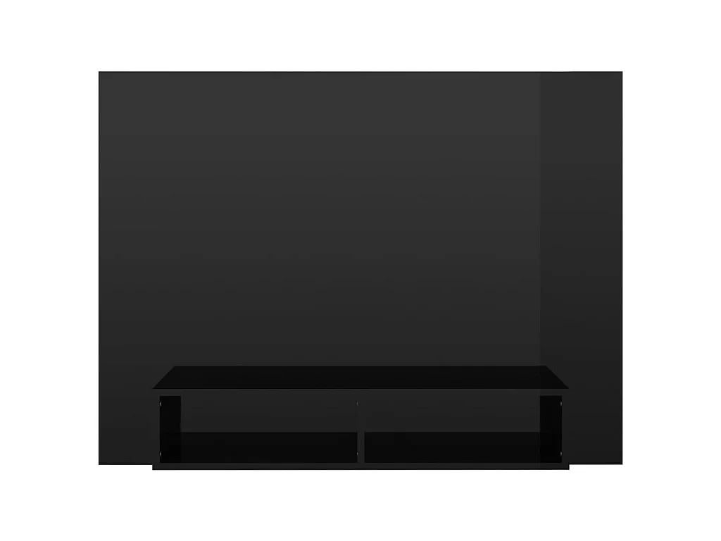 Wandmontiertes TV-Gerät, glänzend schwarz, 120 x 23,5 x 90 cm, Spanplatte
