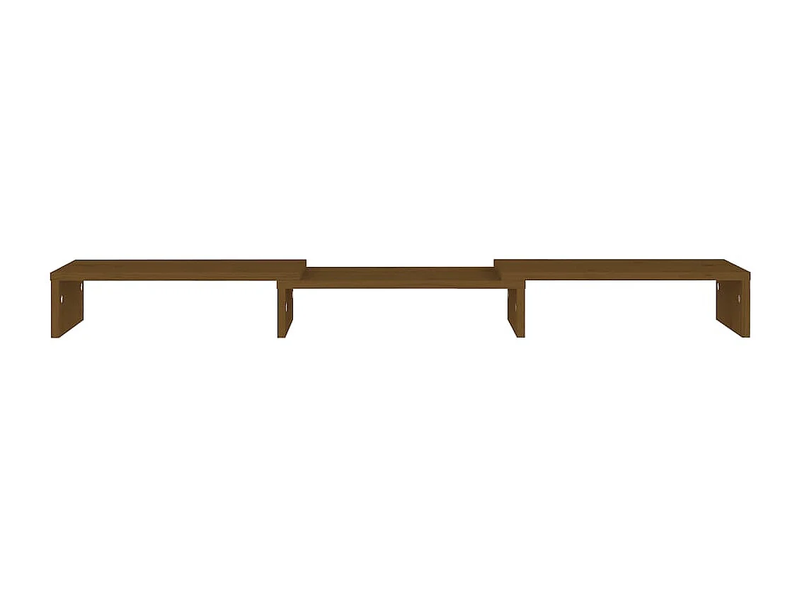 Monitorstandaard Honingbruin 80x24x10,5 cm Massief grenen