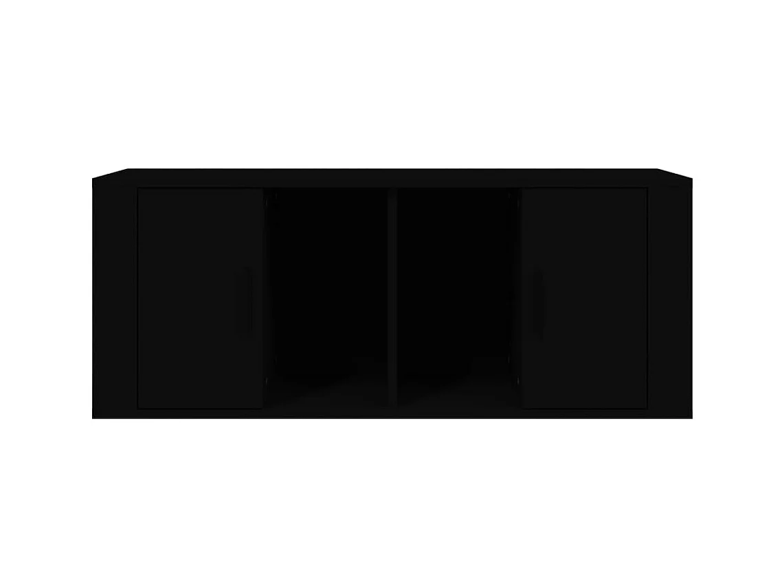 Meuble TV Noir 100x35x40 cm Bois d'ingénierie
