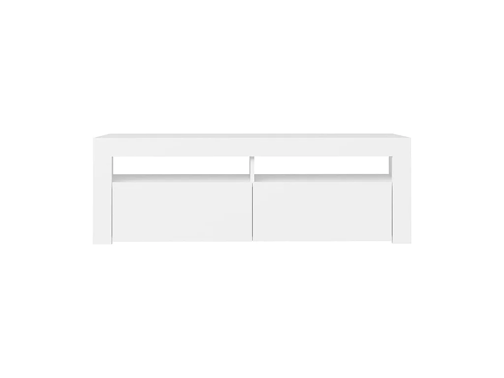 TV-meubel met witte LED-verlichting 120x35x40 cm