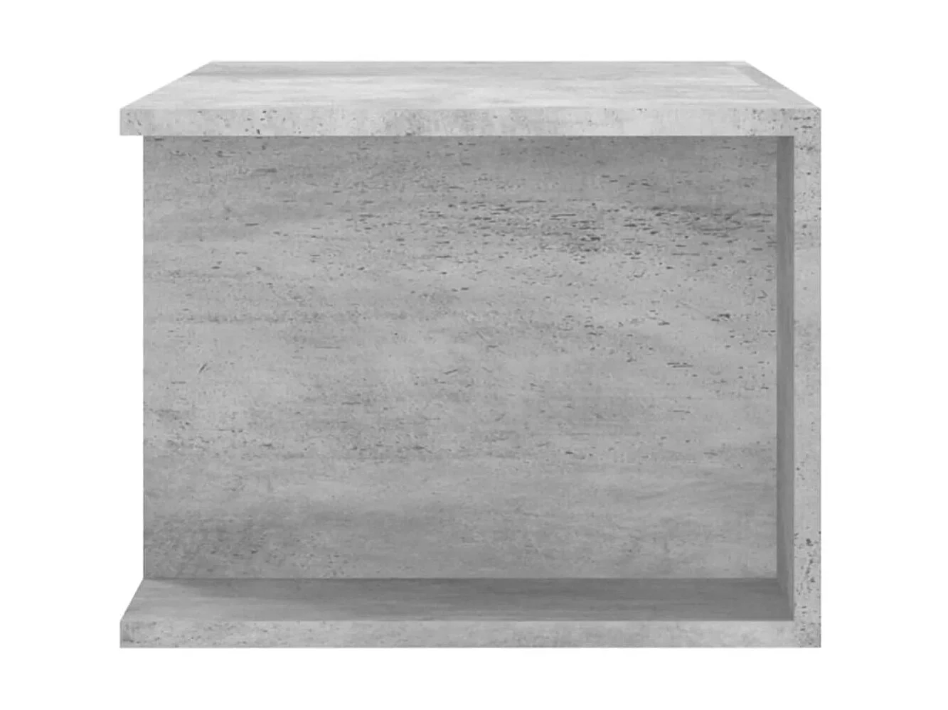 Meuble TV avec lumières LED gris béton 90x39x30 cm