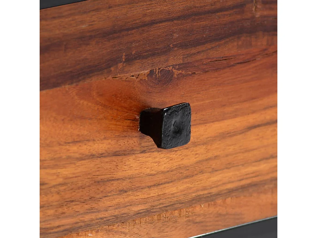 TV-meubel 120 x 30 x 40 cm Massief hergebruikt hout en staal