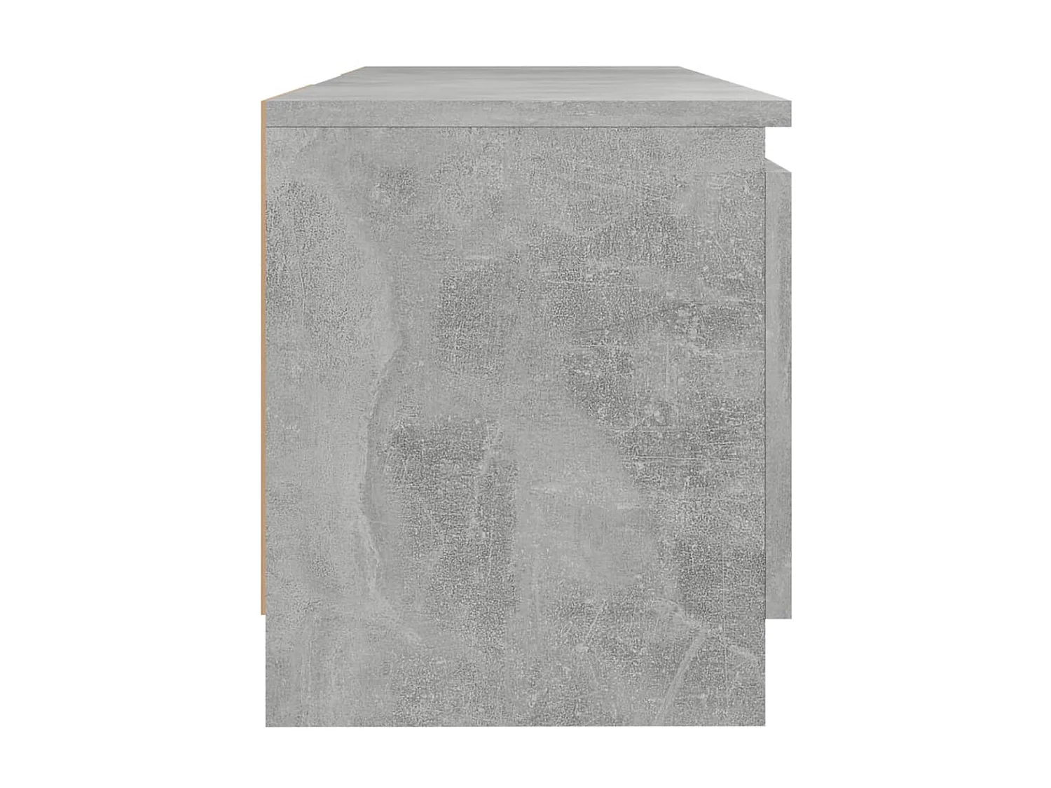 Meuble TV avec lumières LED gris béton 120x30x35,5 cm