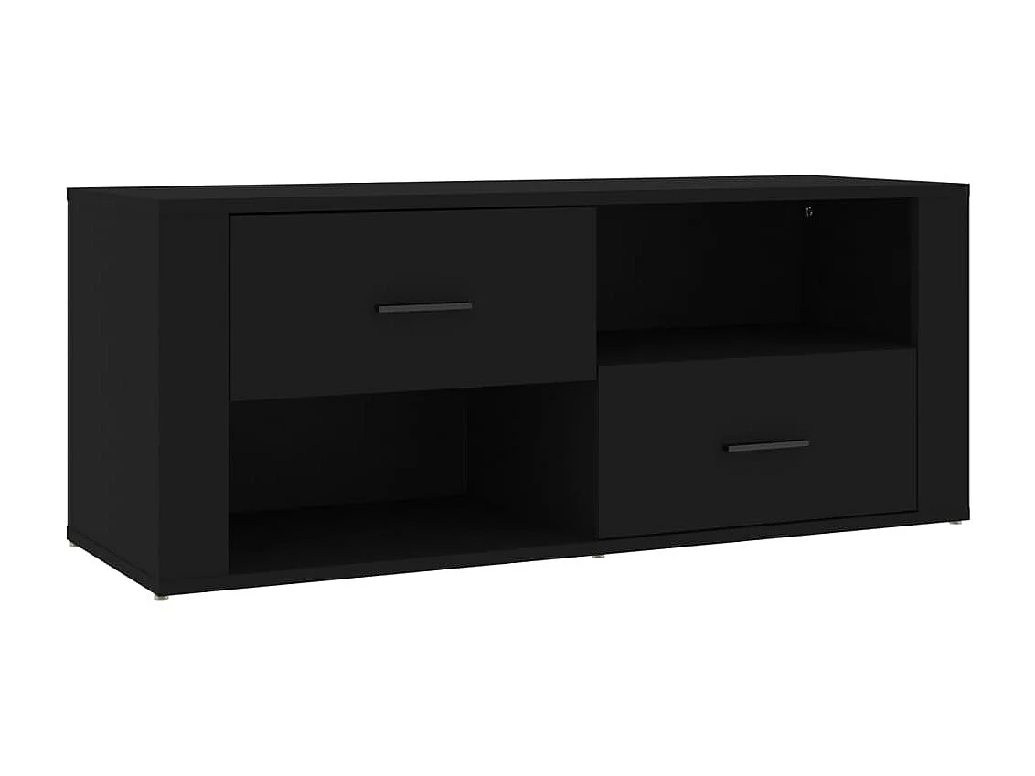 Meuble TV Noir 100x35x40 cm Bois d'ingénierie