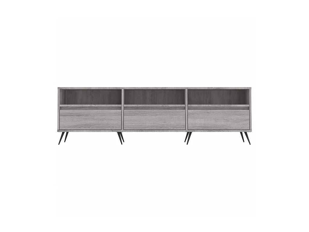 Sonoma grijs tv-meubel 150x30x44,5 cm samengesteld hout
