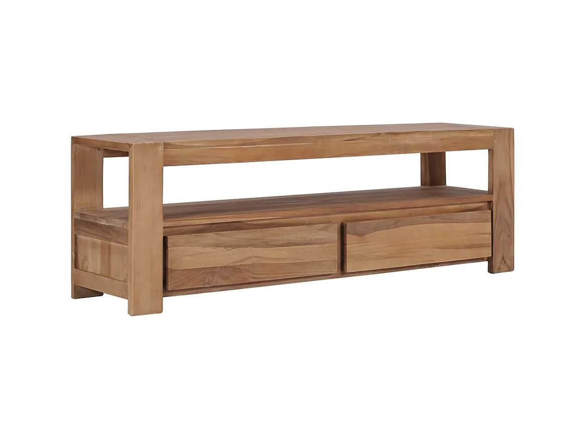 Meuble TV 120 x 30 x 40 cm Bois de teck massif