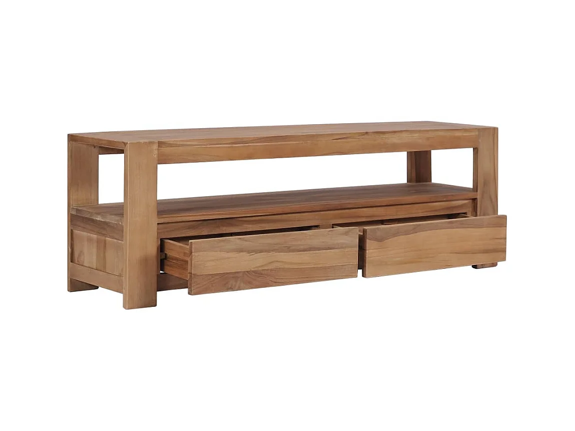 Meuble TV 120 x 30 x 40 cm Bois de teck massif