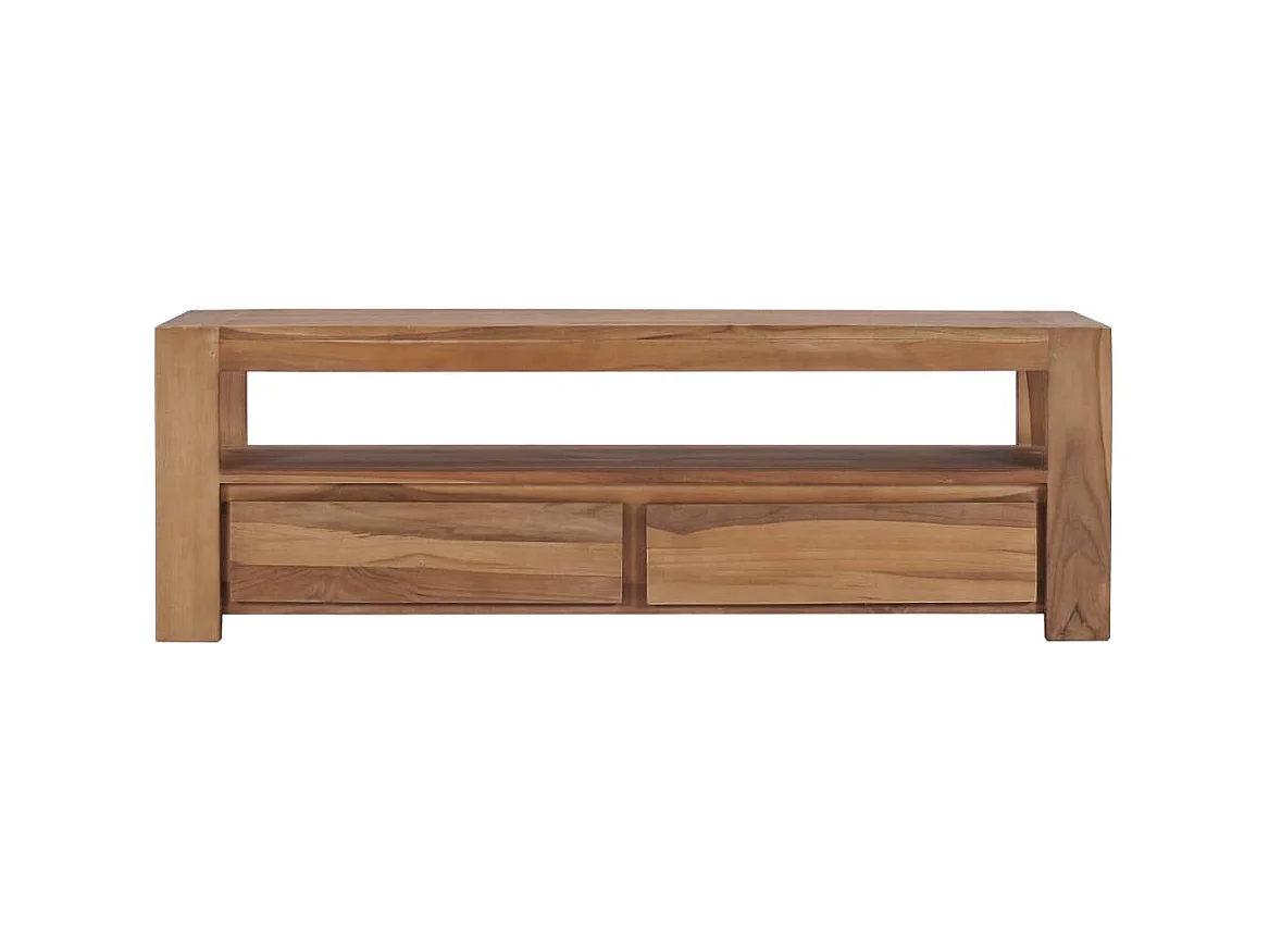 Meuble TV 120 x 30 x 40 cm Bois de teck massif