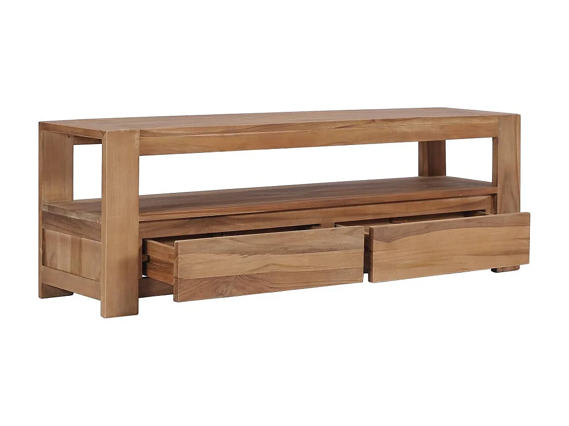 Móvel de TV 120 x 30 x 40 cm Madeira maciça de teca