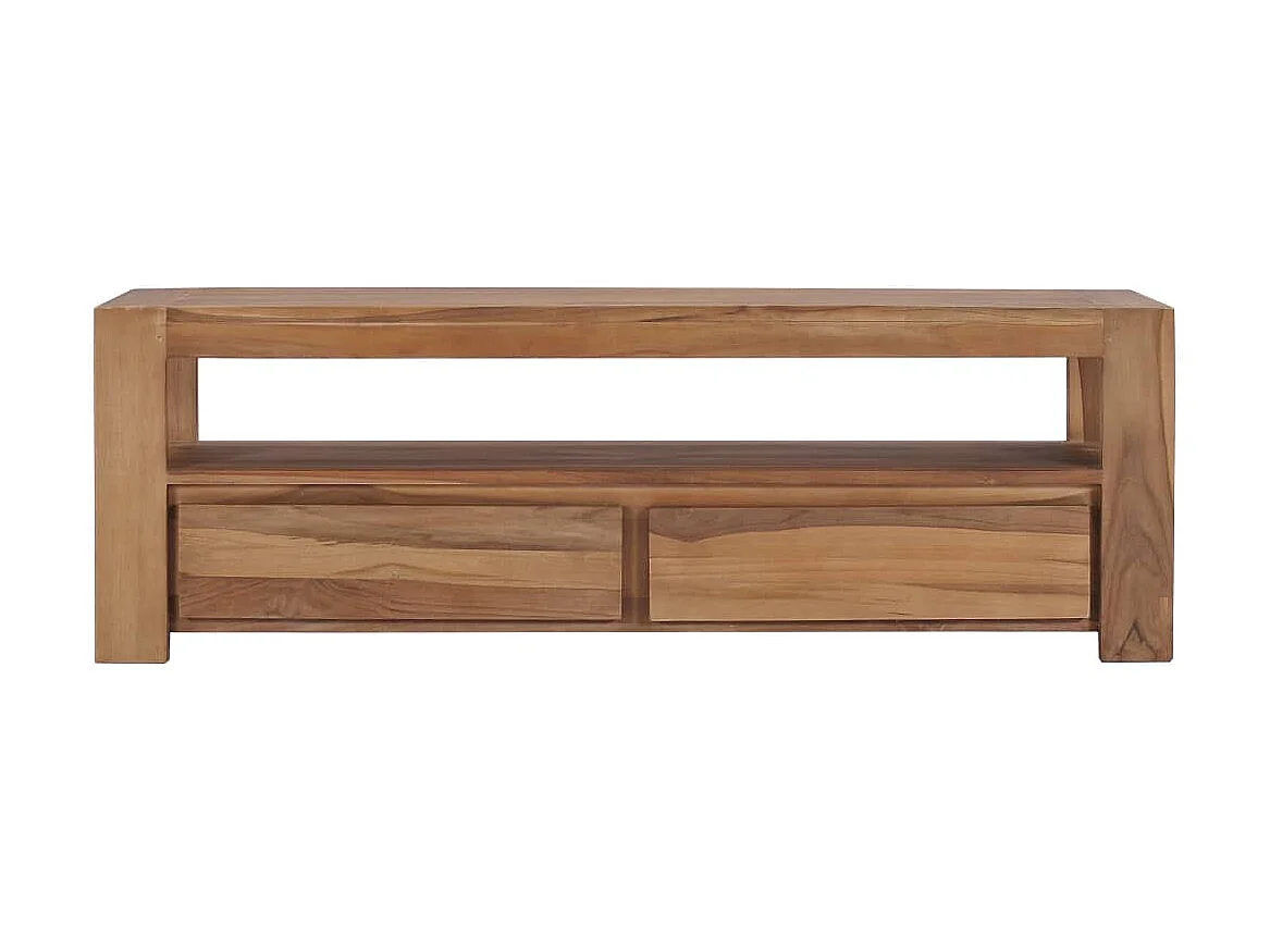 Móvel de TV 120 x 30 x 40 cm Madeira maciça de teca