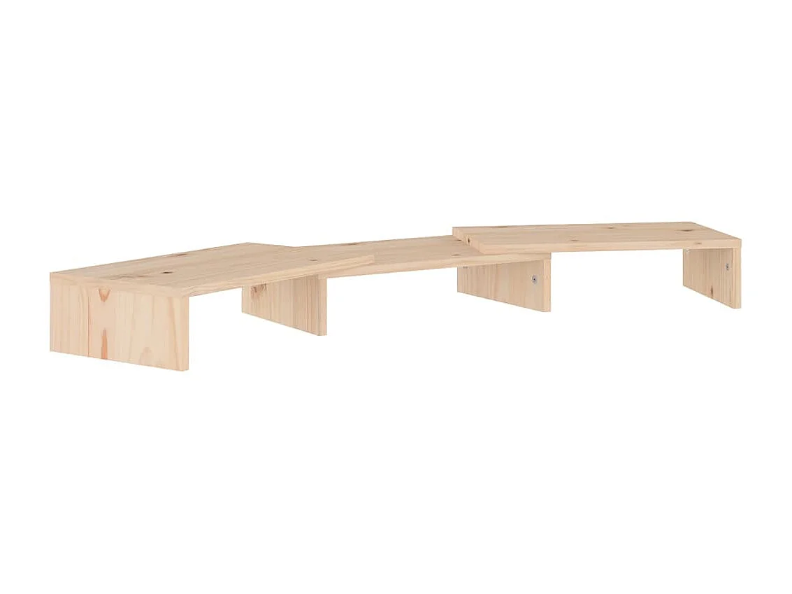 Soporte para monitor 80x24x10,5 cm Madera maciza de pino