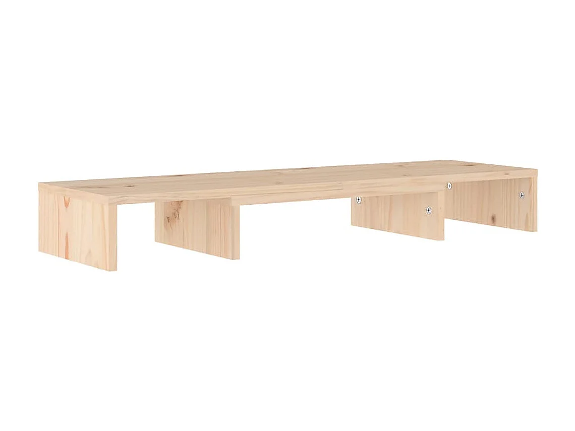Soporte para monitor 80x24x10,5 cm Madera maciza de pino