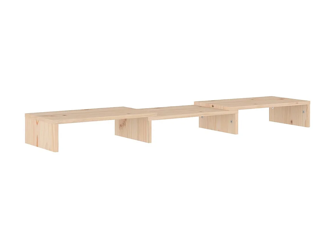 Soporte para monitor 80x24x10,5 cm Madera maciza de pino
