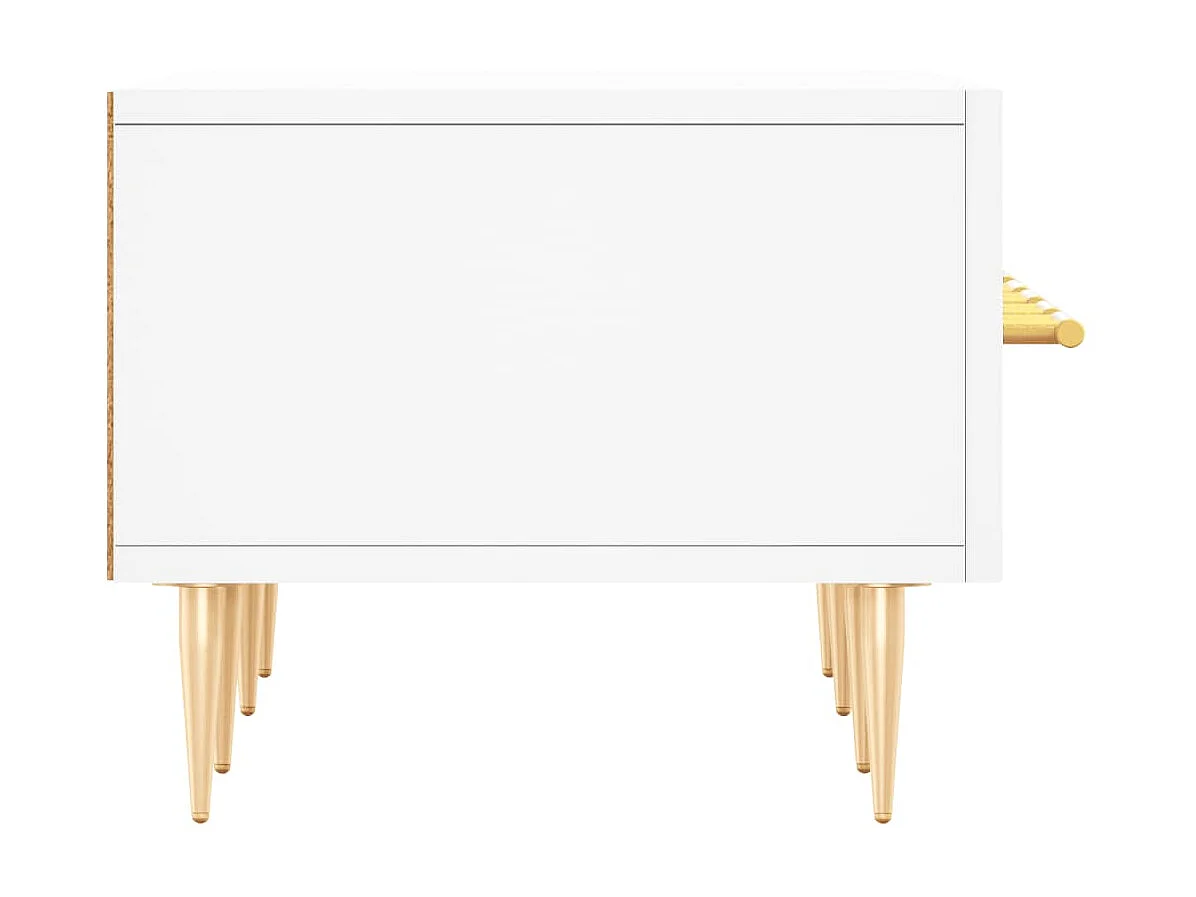 Móvel de TV branco 150x36x30 cm madeira engenharia