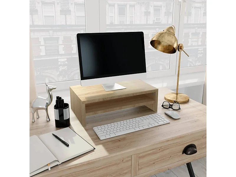 Soporte para monitor Roble Sonoma 42 x 24 x 13 cm Aglomerado