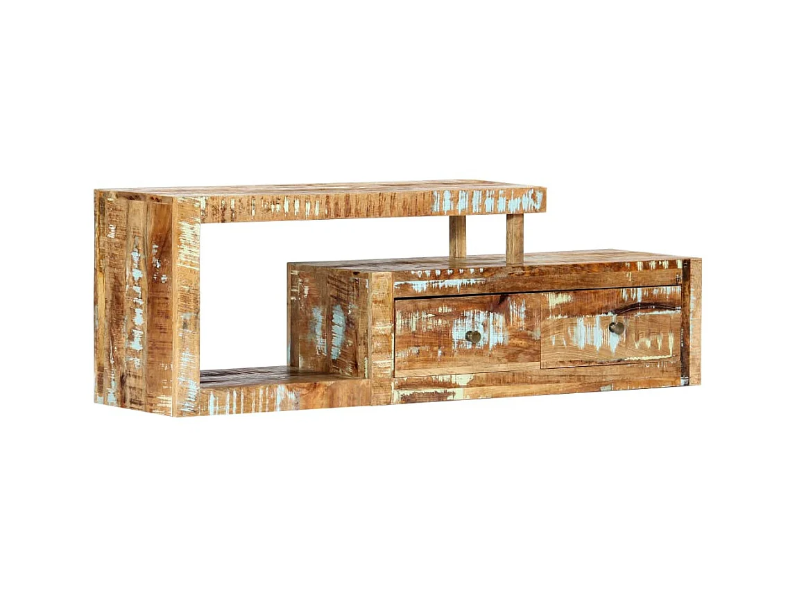 TV-Schrank 120 x 30 x 40 cm Massives Altholz
