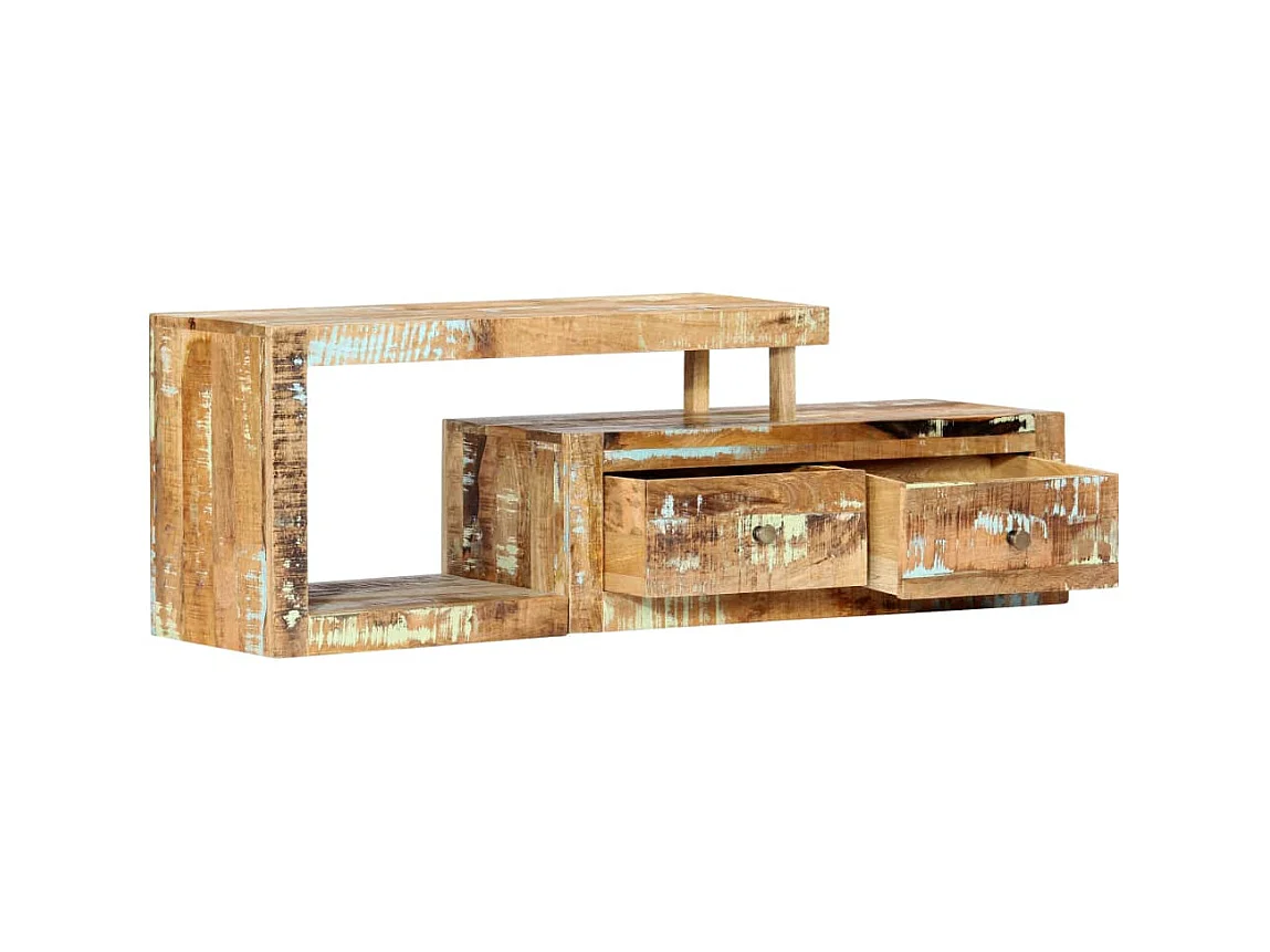 TV-Schrank 120 x 30 x 40 cm Massives Altholz