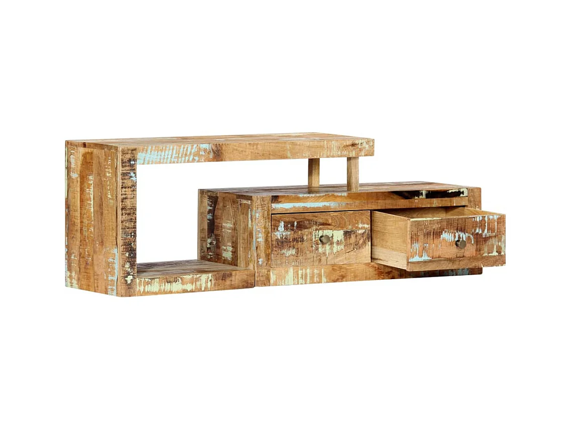 TV-Schrank 120 x 30 x 40 cm Massives Altholz