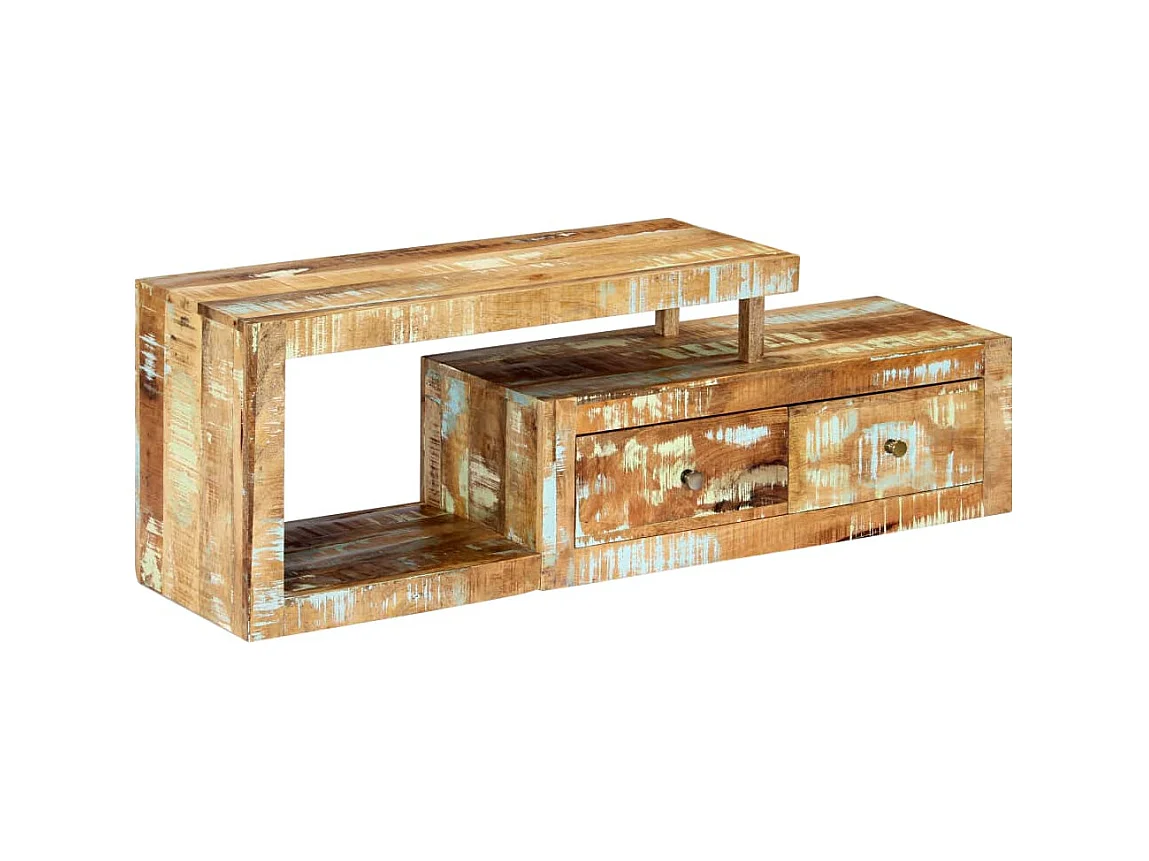 TV-Schrank 120 x 30 x 40 cm Massives Altholz