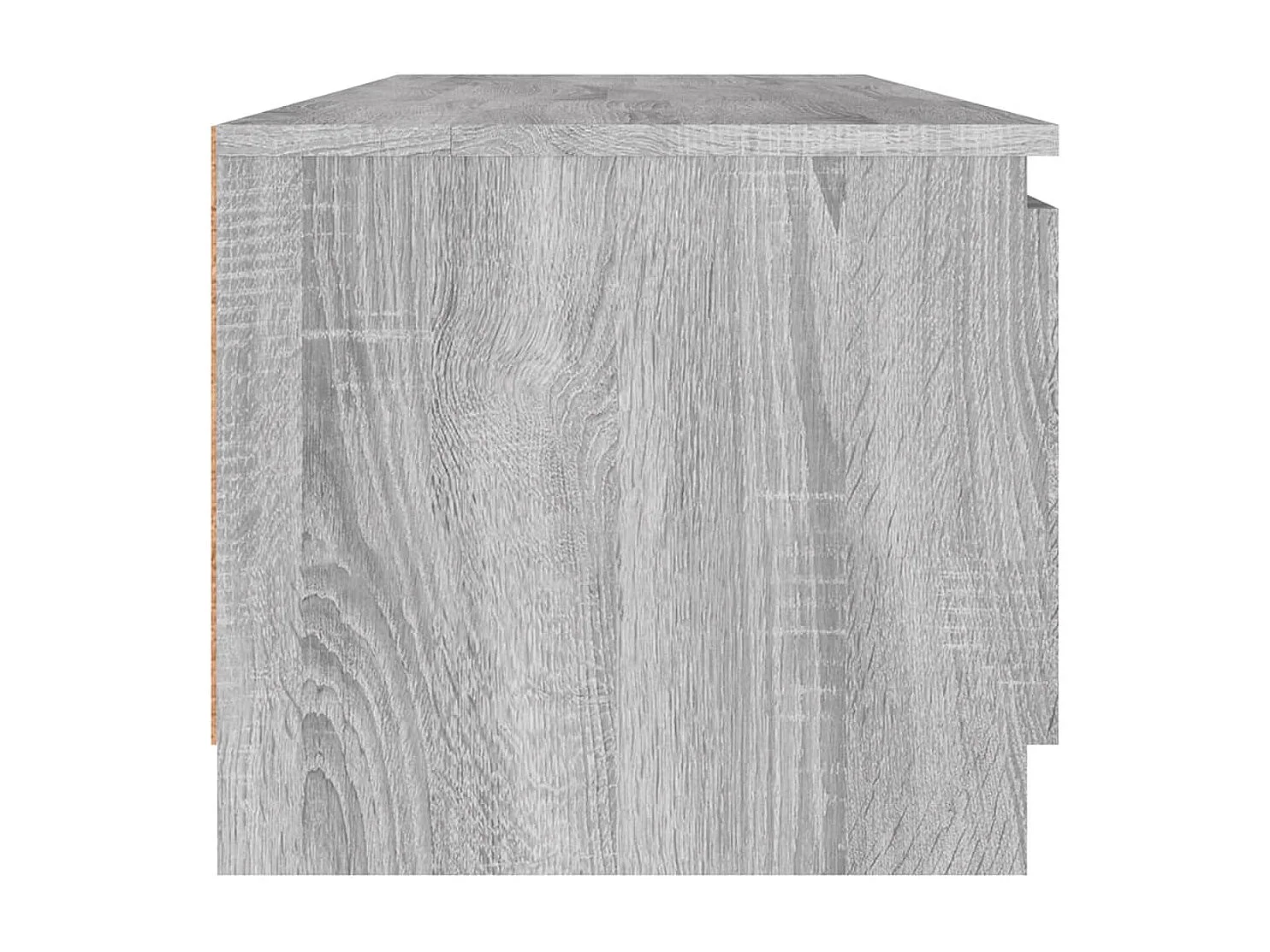 Móvel TV cinza Sonoma 140x40x35,5 cm Madeira trabalhada