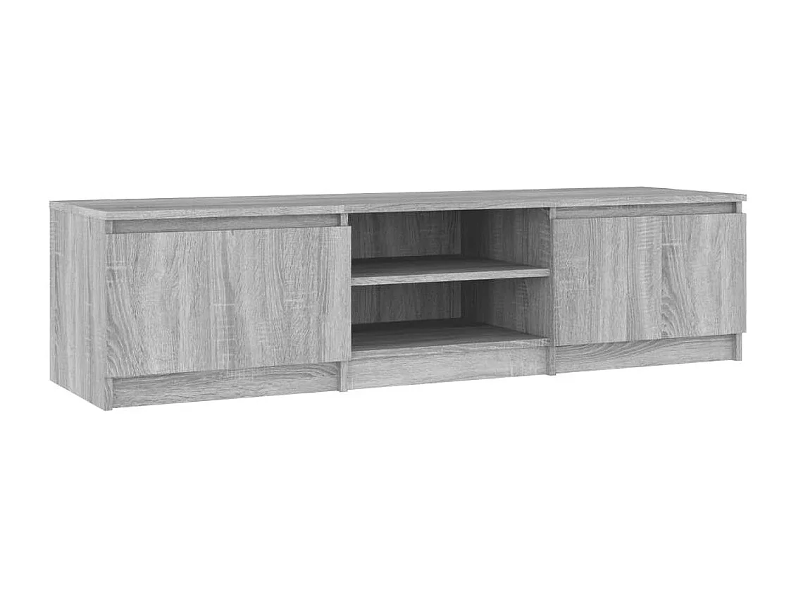 Meuble TV Sonoma gris 140x40x35,5 cm Bois d'ingénierie