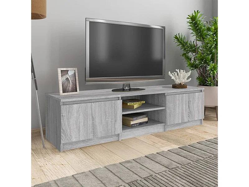 Mobile TV Sonoma grigio 140x40x35,5 cm MDF
