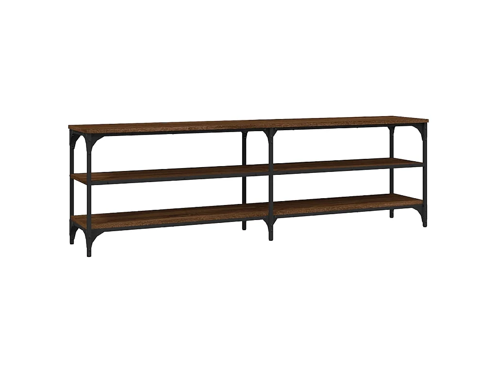 Meuble TV chêne marron 160x30x50 cm bois d'ingénierie