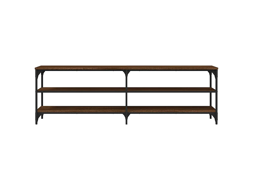 Meuble TV chêne marron 160x30x50 cm bois d'ingénierie