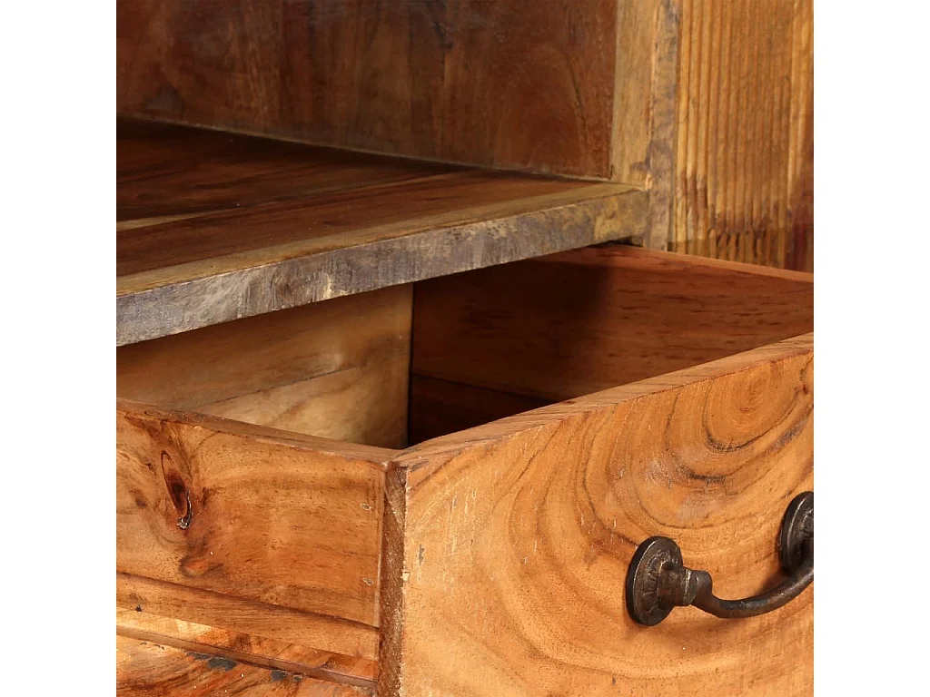 Meuble TV Bois massif Vintage 118 x 30 x 40 cm