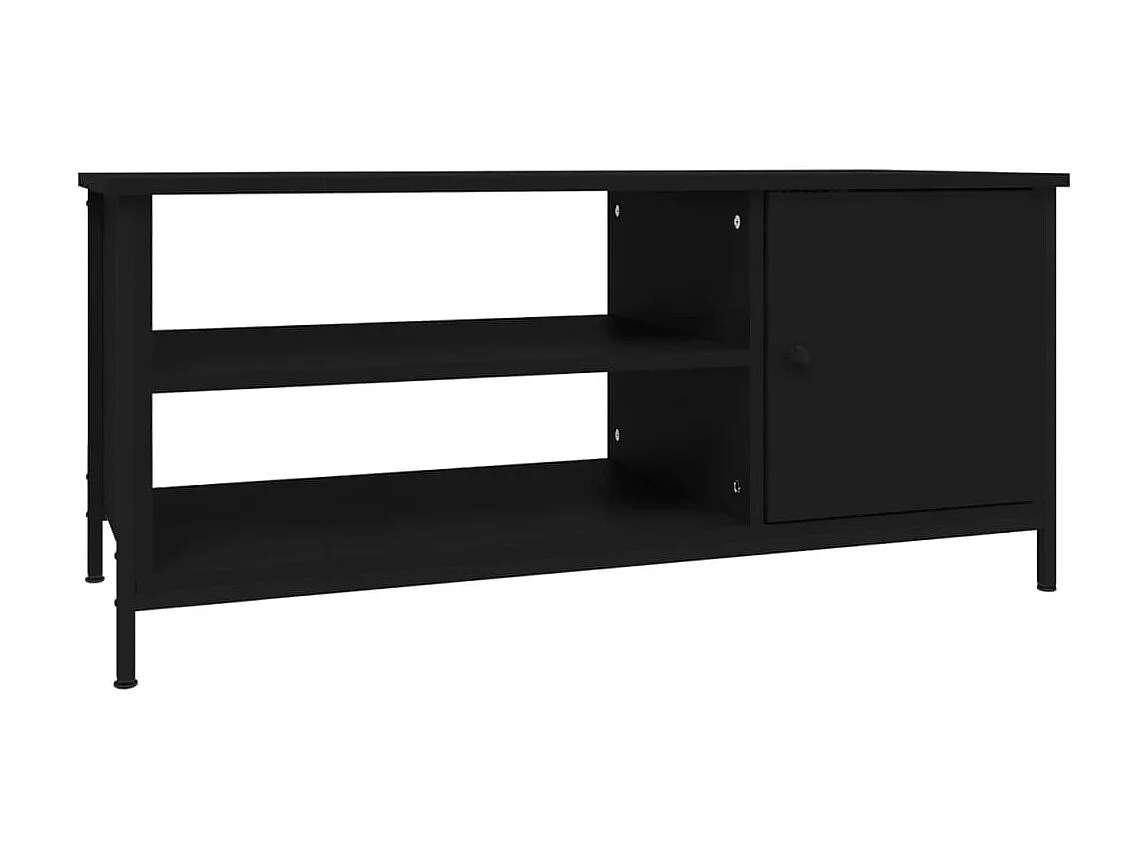 Móvel TV preto 100x40x45 cm madeira engenharia