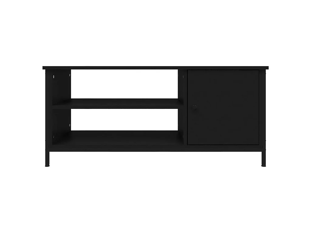 Móvel TV preto 100x40x45 cm madeira engenharia