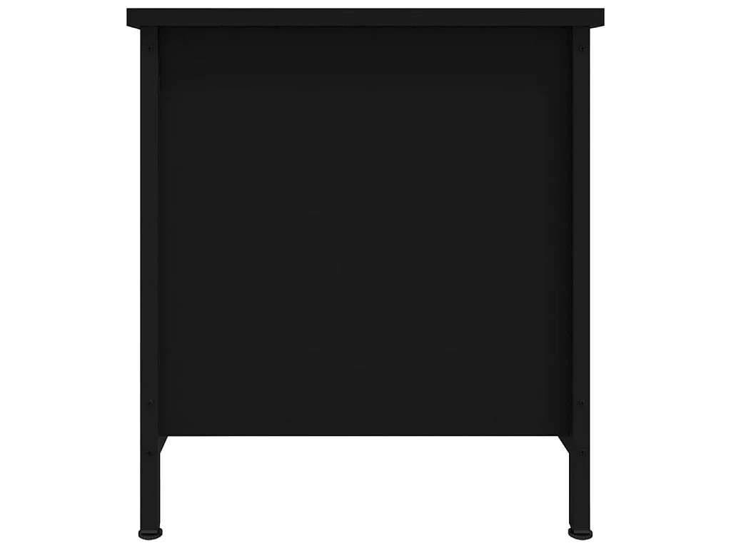 Móvel TV preto 100x40x45 cm madeira engenharia