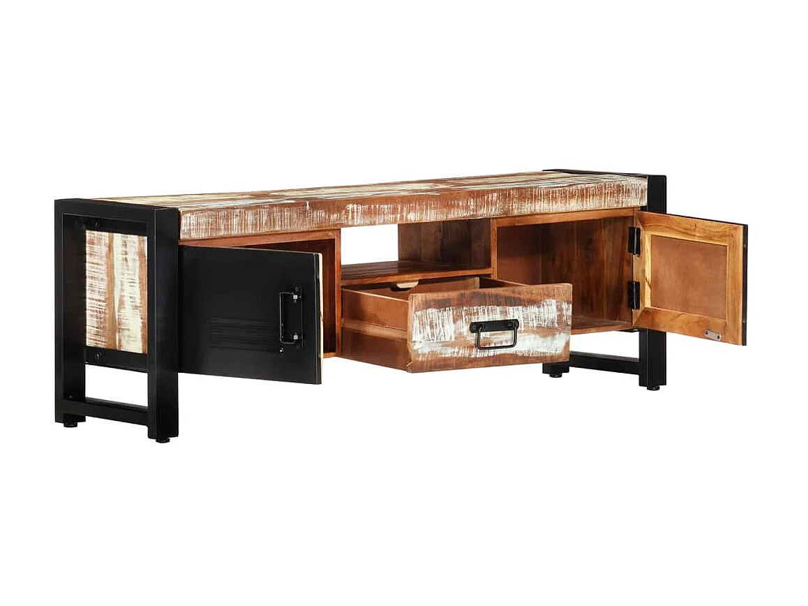 TV-Schrank 120x30x40 cm Massives Altholz