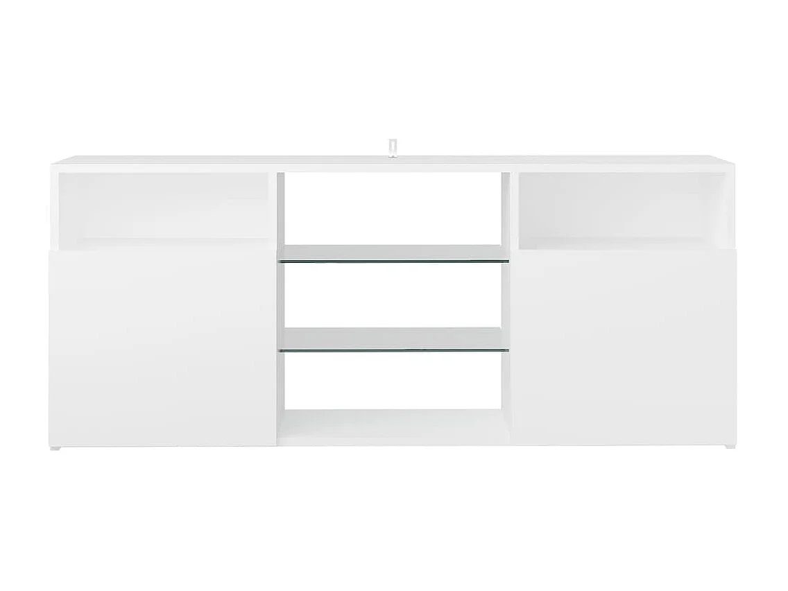 TV-meubel met witte LED-verlichting 120x30x50 cm