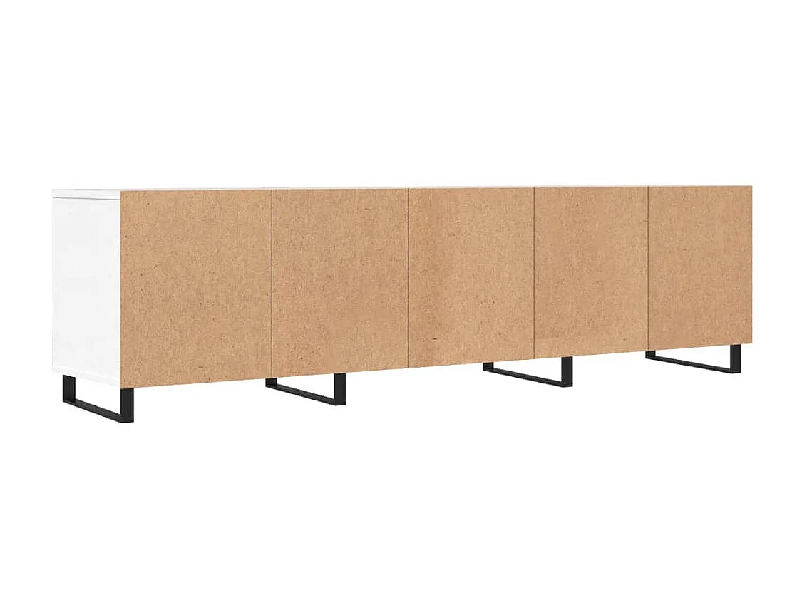 Weißer TV-Schrank 150 x 30 x 44,5 cm, Holzwerkstoff
