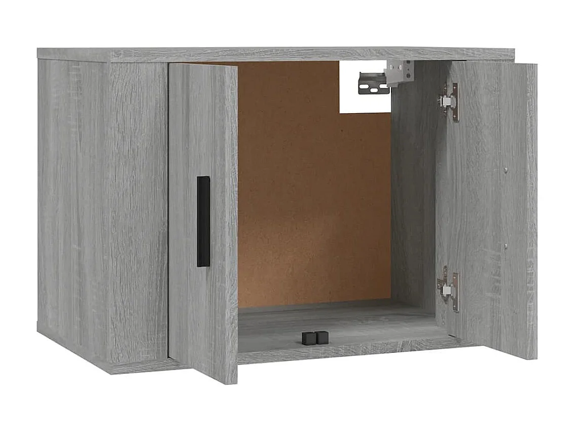 TV-meubels voor wandmontage 3 stuks sonoma grijs 57x34,5x40 cm