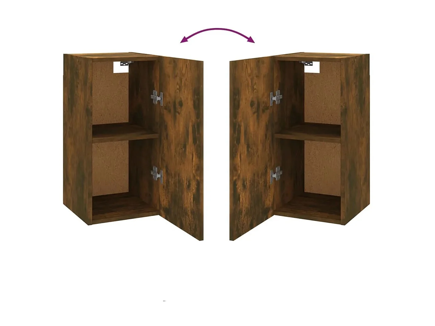 Móveis de TV 7 peças Carvalho fumê 30,5x30x60 cm Madeira projetada