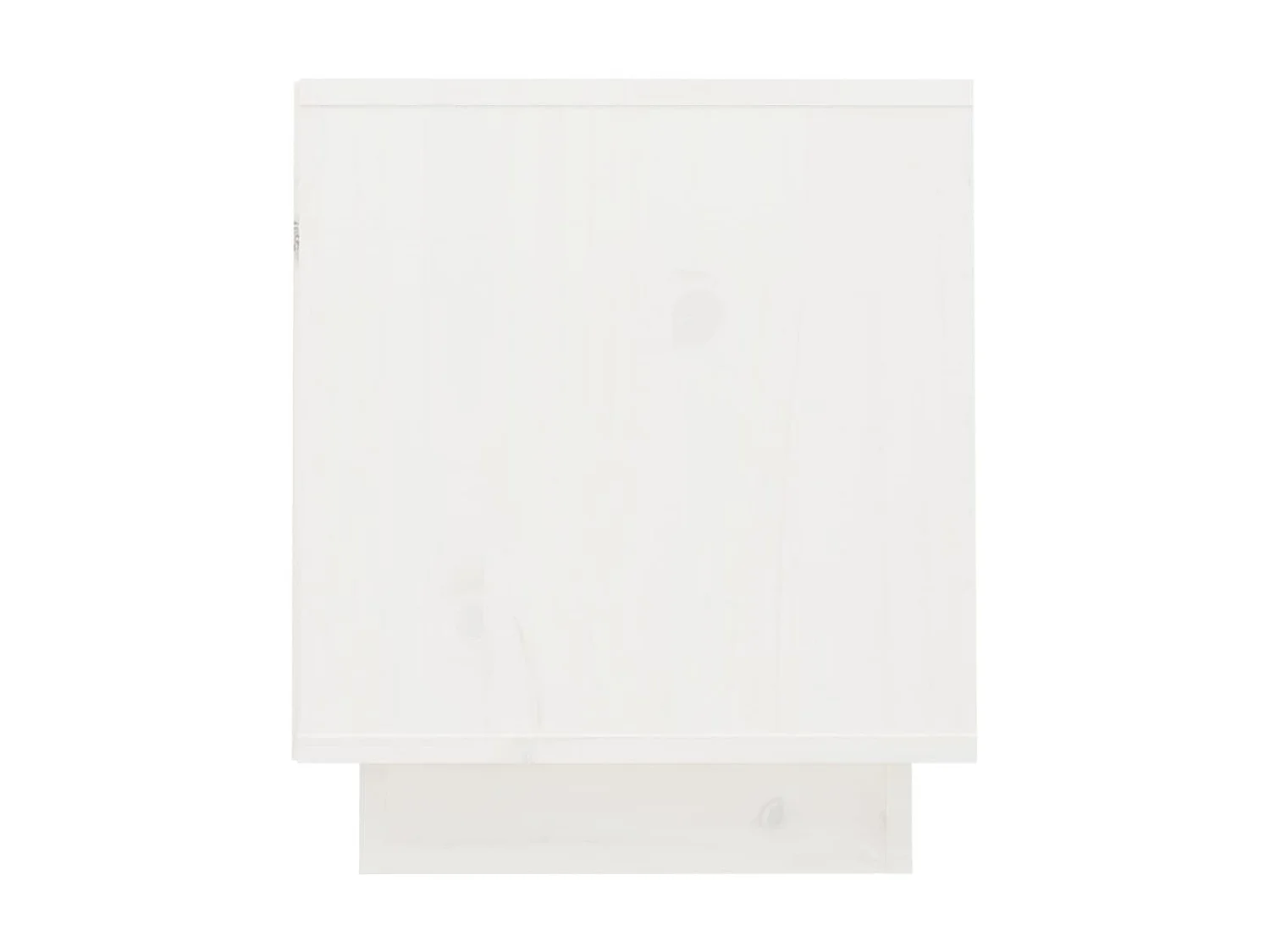 Meuble TV Blanc 70x34x40 cm Bois de pin massif