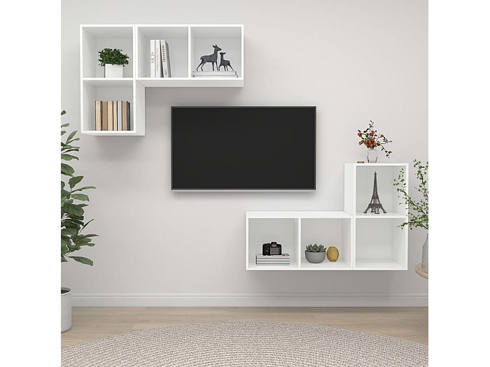 muebles-tv-suspendidos-4-piezas-aglomerado-blanco