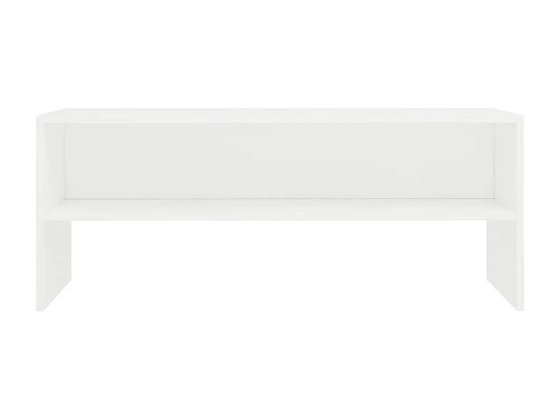 Weißes TV-Möbel, 100 x 40 x 40 cm, Spanplatte