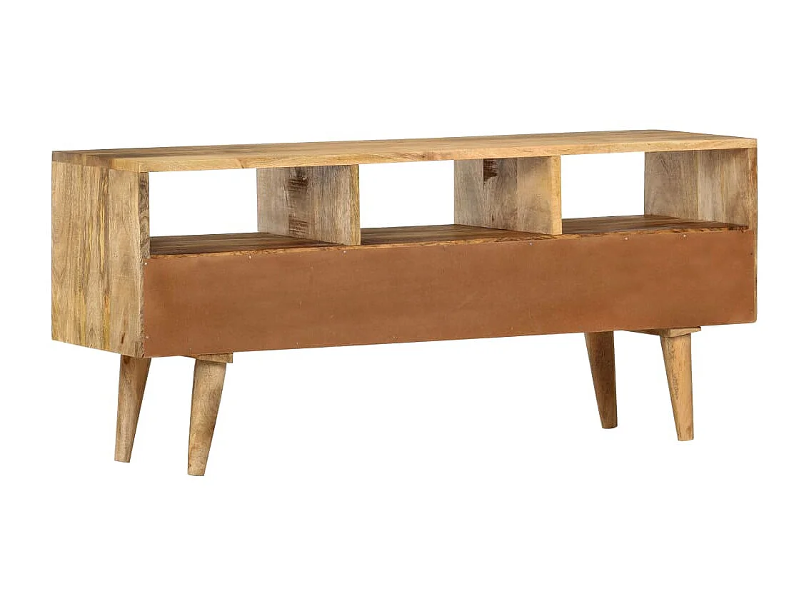 Meuble TV 110x36x50 cm Bois massif de manguier