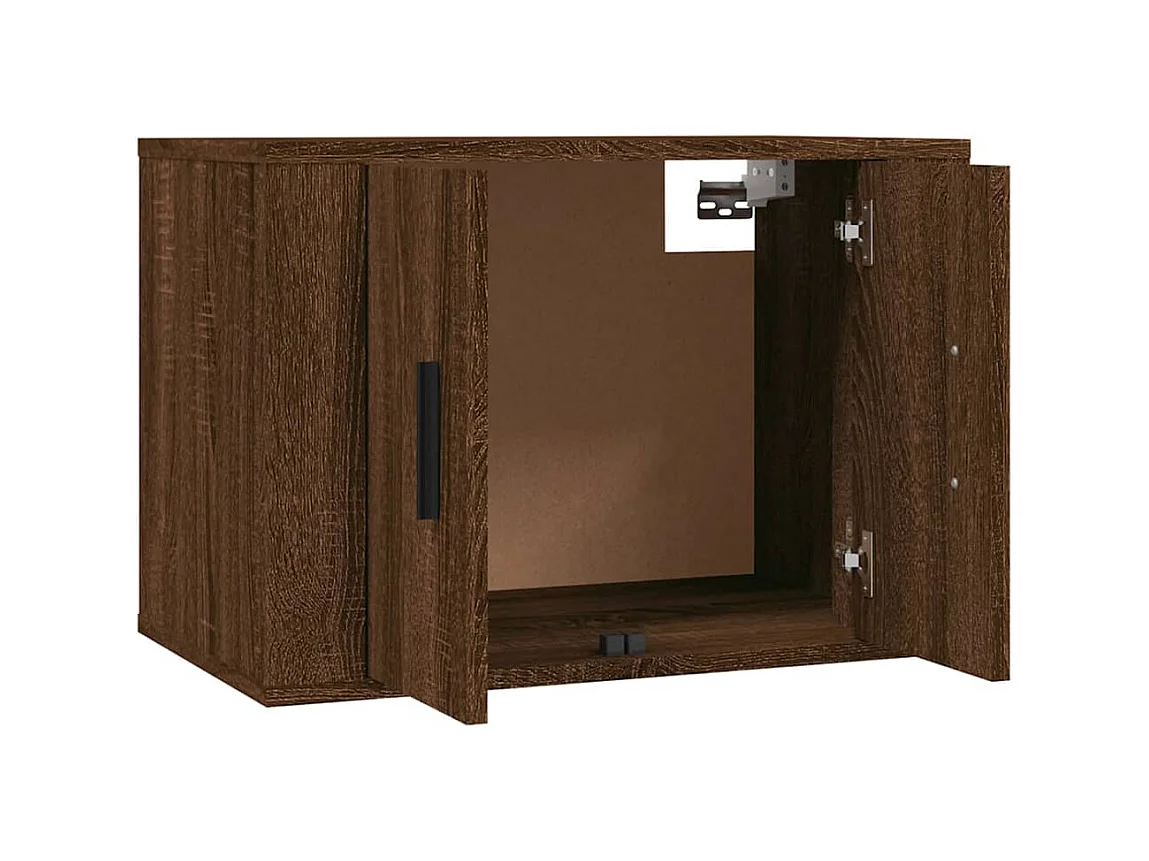 TV-wandkast 2 stuks bruin eiken 57x34,5x40 cm
