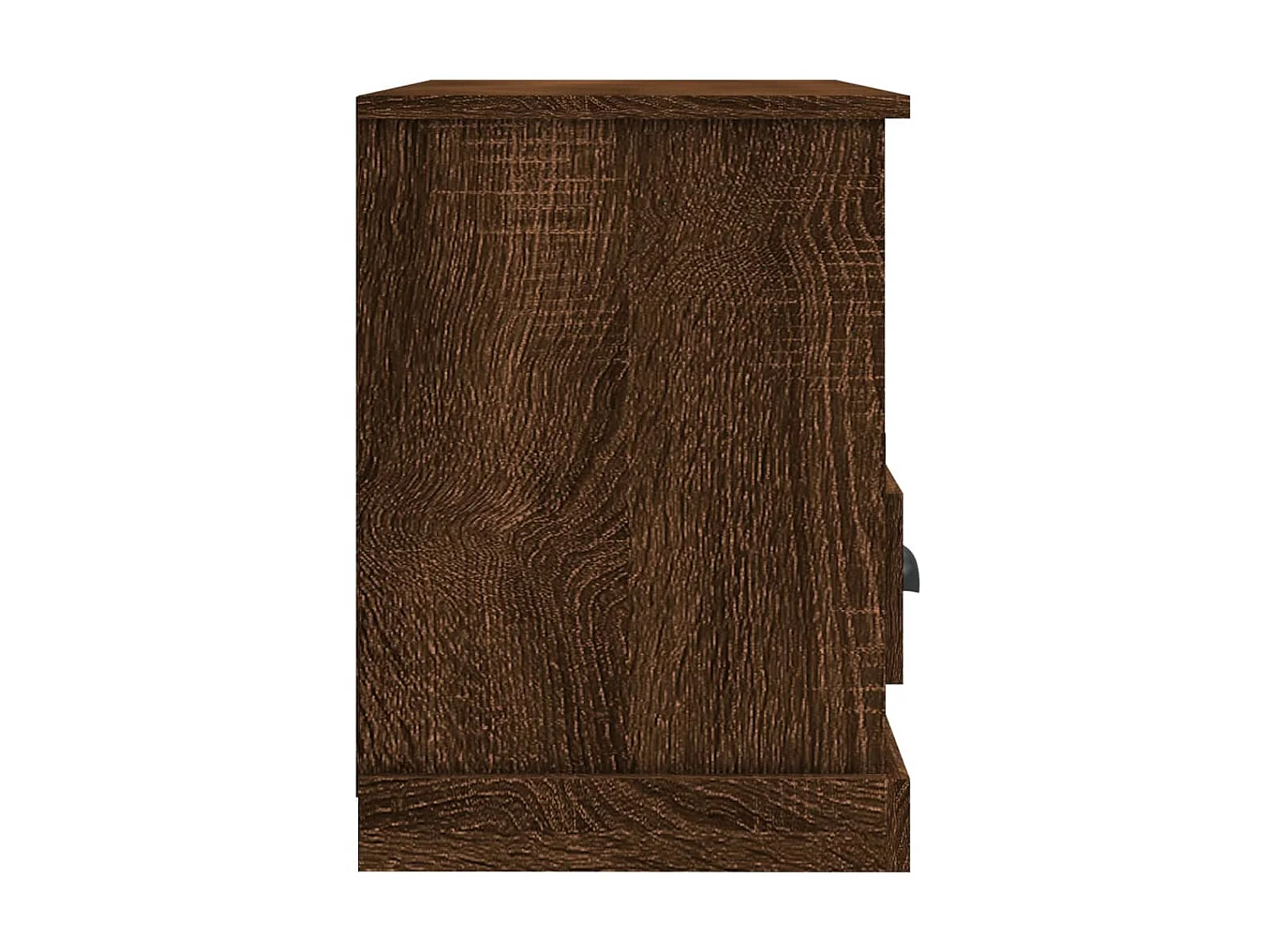 Meuble TV chêne marron 80x35x50 cm bois d'ingénierie