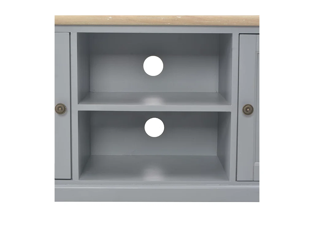 Meuble TV Gris 120 x 30 x 40 cm Bois