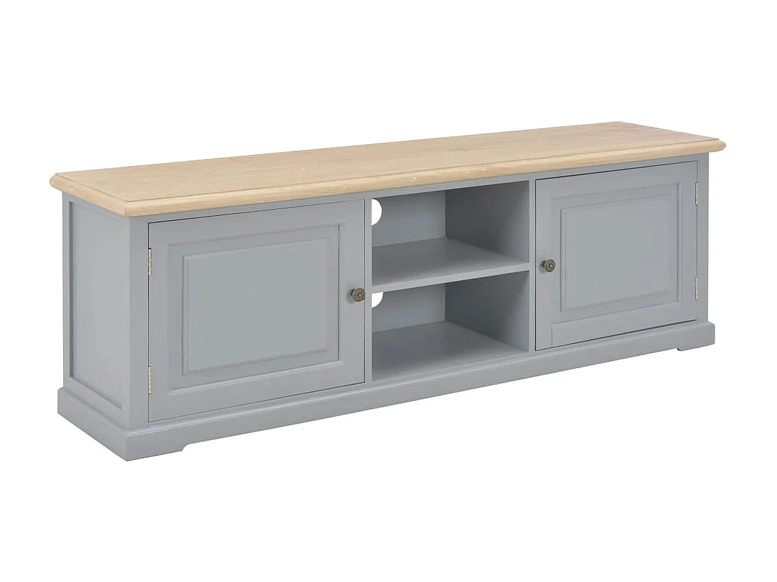 Meuble TV Gris 120 x 30 x 40 cm Bois