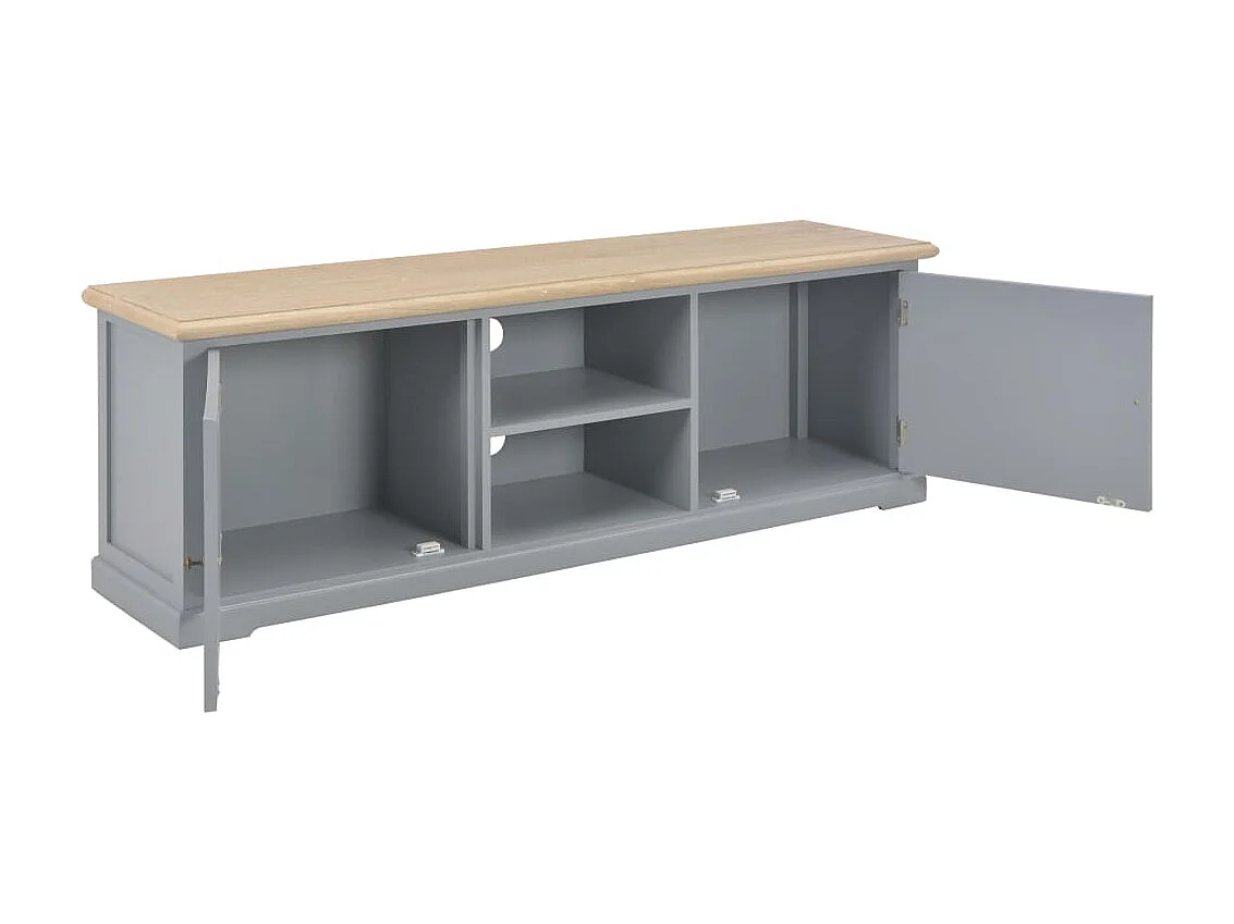 Meuble TV Gris 120 x 30 x 40 cm Bois